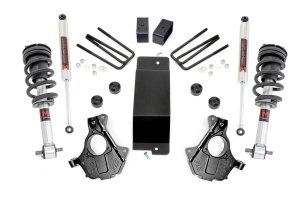 GMC Sierra 1500 Suspension Lift Kit - Front + Rear - Rough Country - 3.5 Inch Lift Kit with Cast Steel LCA - '14-'18
